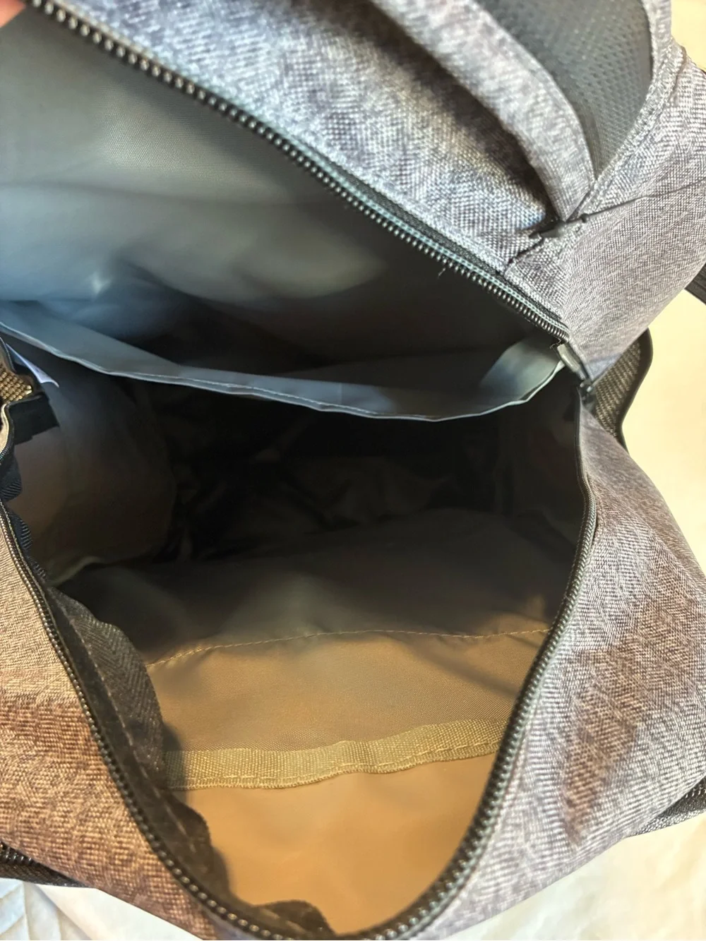 Umbro Heather Grey Padded Backpack with Laptop Compartment